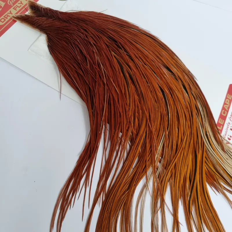Whiting Gold Grade Rooster Cape in Natural Brown A Red Game-2